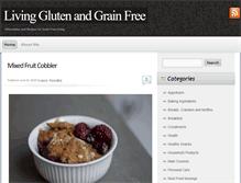 Tablet Screenshot of livingglutenandgrainfree.com